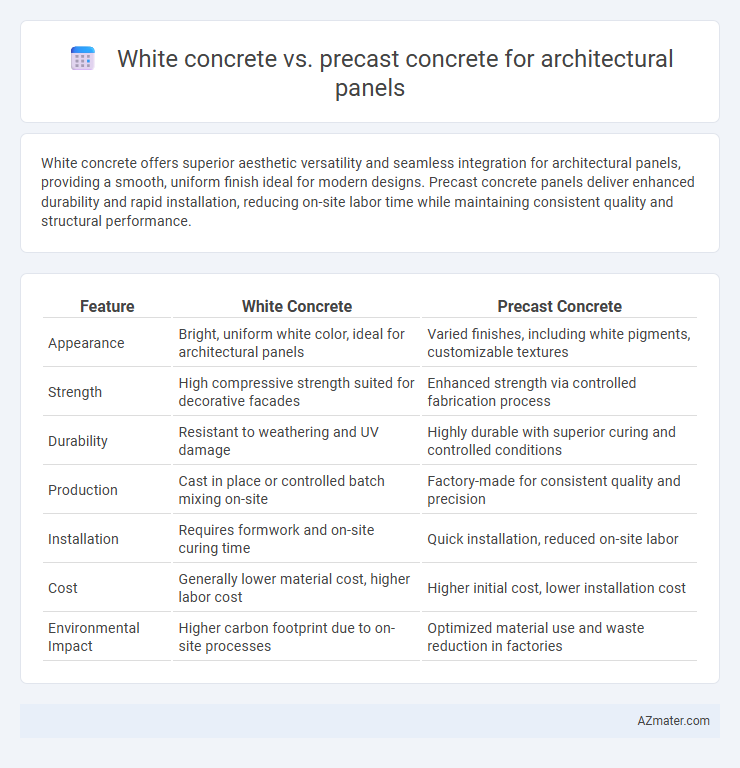 White concrete vs. precast concrete for architectural panels - What is The Difference?