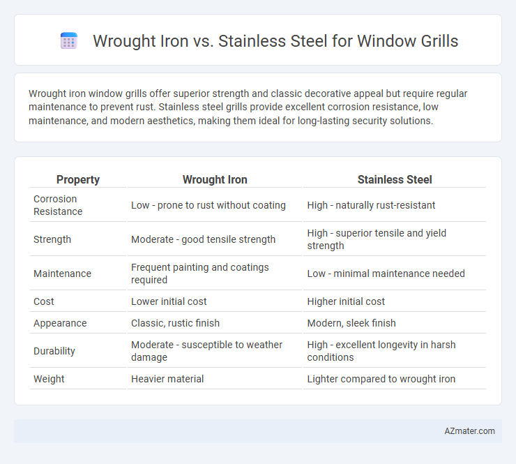 Wrought Iron vs. Stainless Steel for Window Grills - What is The Difference?