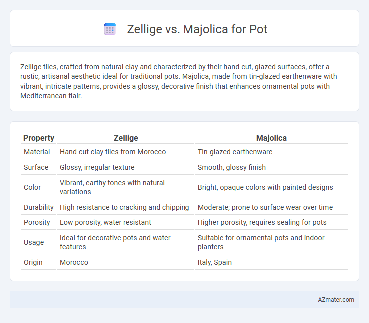 Zellige vs. Majolica for Pot - What is The Difference?