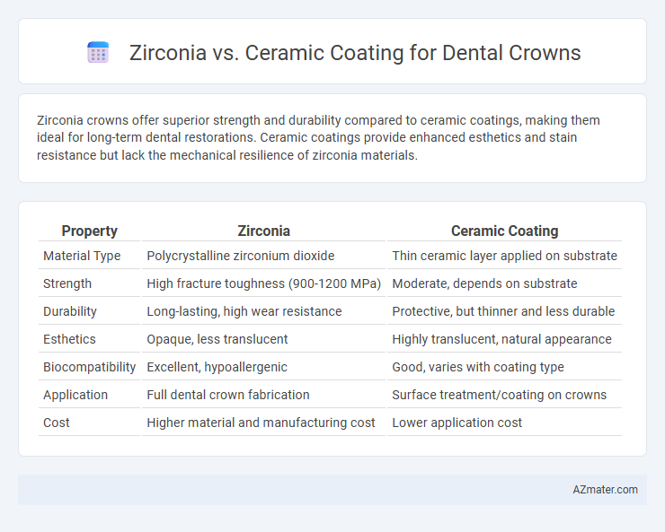 Zirconia vs. Ceramic Coating for Dental Crowns - What is The Difference?