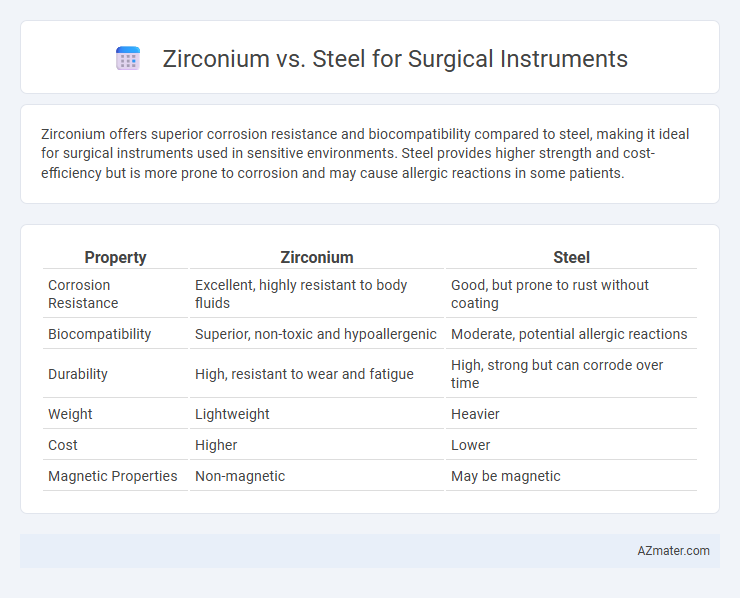 Zirconium vs. Steel for Surgical Instruments - What is The Difference?