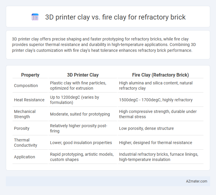 3D printer clay vs. fire clay for refractory brick - What is The Difference?