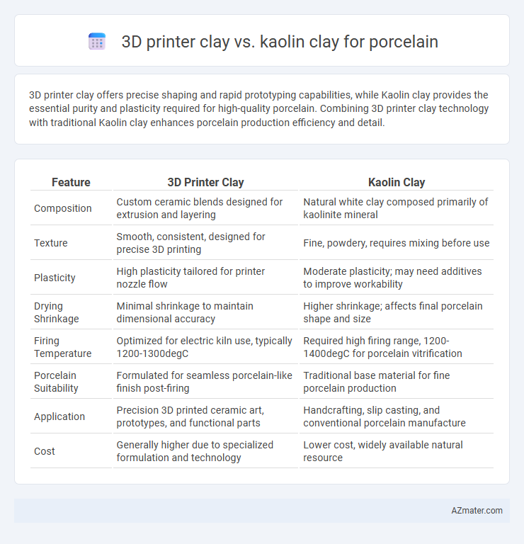 3D printer clay vs. kaolin clay for porcelain - What is The Difference?