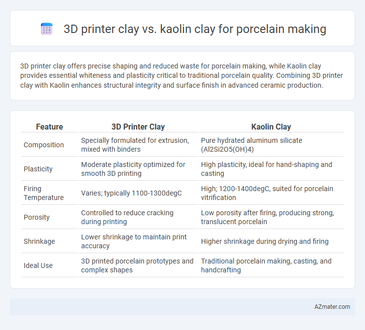 3D printer clay vs. kaolin clay for porcelain making - What is The Difference?