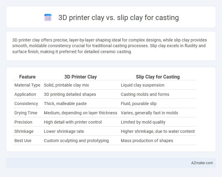 3D printer clay vs. slip clay for casting - What is The Difference?