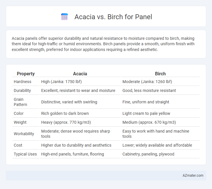 Acacia vs. Birch for Panel - What is The Difference?