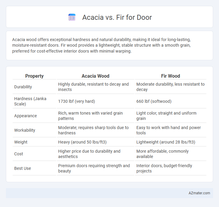 Acacia vs. Fir for Door - What is The Difference?