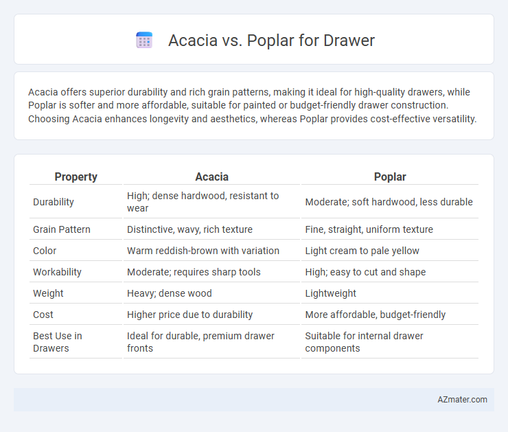 Acacia vs. Poplar for Drawer - What is The Difference?