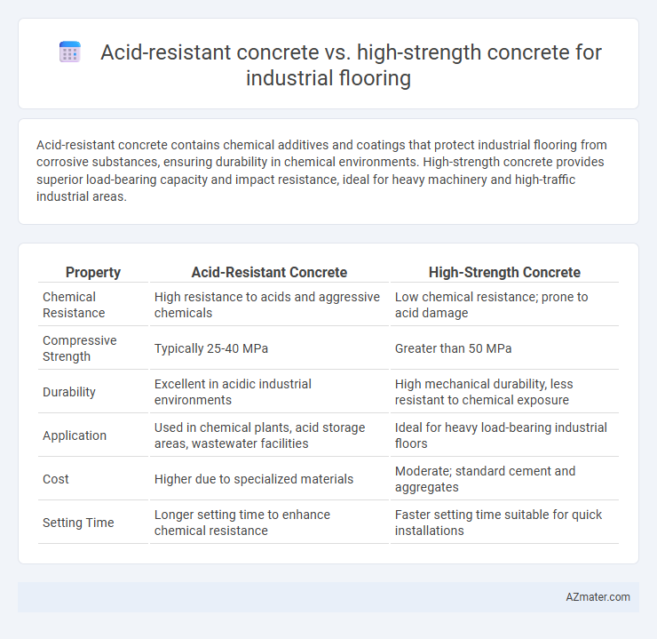 Acid-resistant concrete vs. high-strength concrete for industrial flooring - What is The Difference?