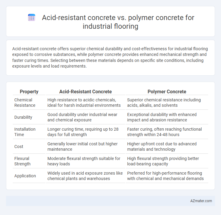 Acid-resistant concrete vs. polymer concrete for industrial flooring - What is The Difference?