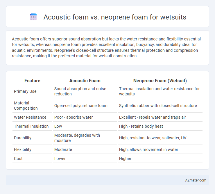 Acoustic foam vs. neoprene foam for wetsuits - What is The Difference?