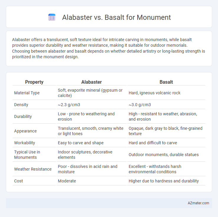 Alabaster vs. Basalt for Monument - What is The Difference?
