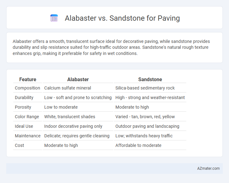 Alabaster vs. Sandstone for Paving - What is The Difference?