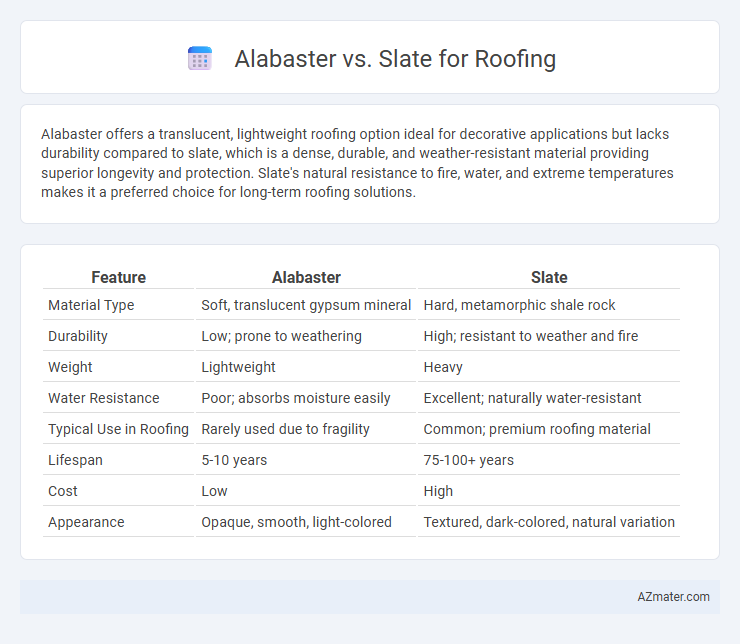 Alabaster vs. Slate for Roofing - What is The Difference?