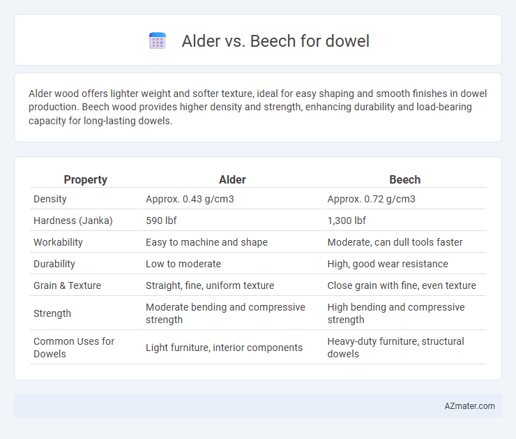 Alder vs. Beech for dowel - What is The Difference?