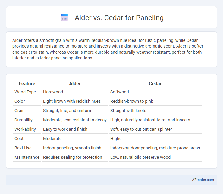 Alder vs. Cedar for Paneling - What is The Difference?