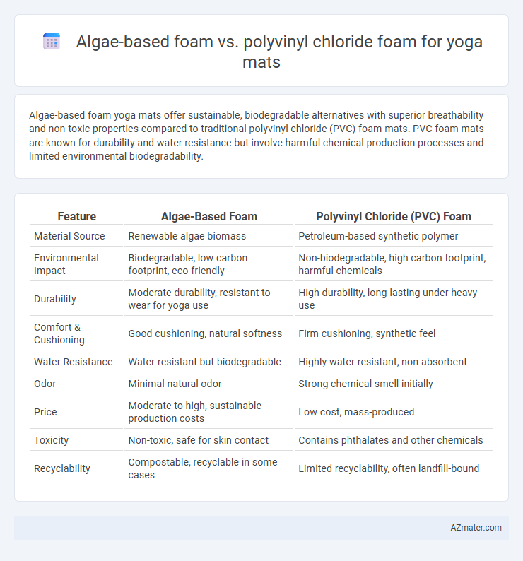 Algae-based foam vs. polyvinyl chloride foam for yoga mats - What is The Difference?