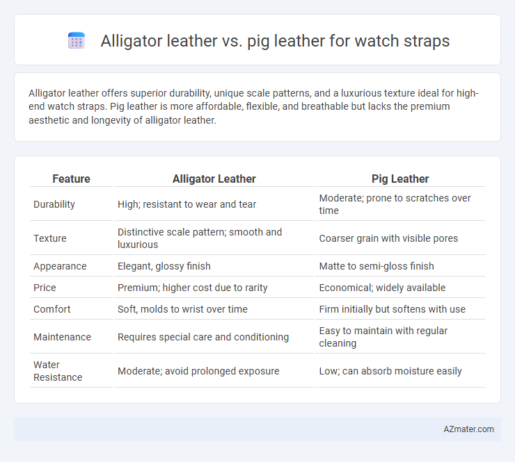 Alligator leather vs. pig leather for watch straps - What is The Difference?