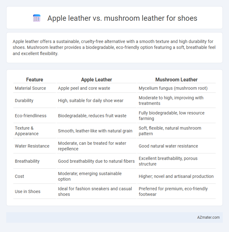 Apple leather vs. mushroom leather for shoes - What is The Difference?