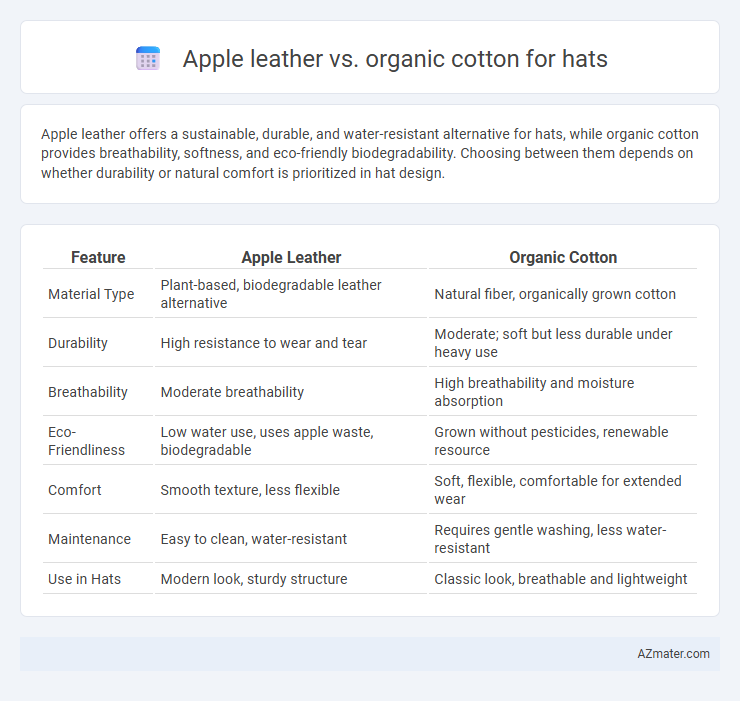 Apple leather vs. organic cotton for hats - What is The Difference?