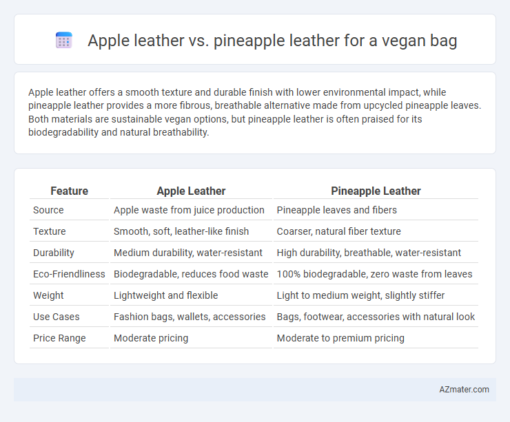 Apple leather vs. pineapple leather for a vegan bag - What is The Difference?