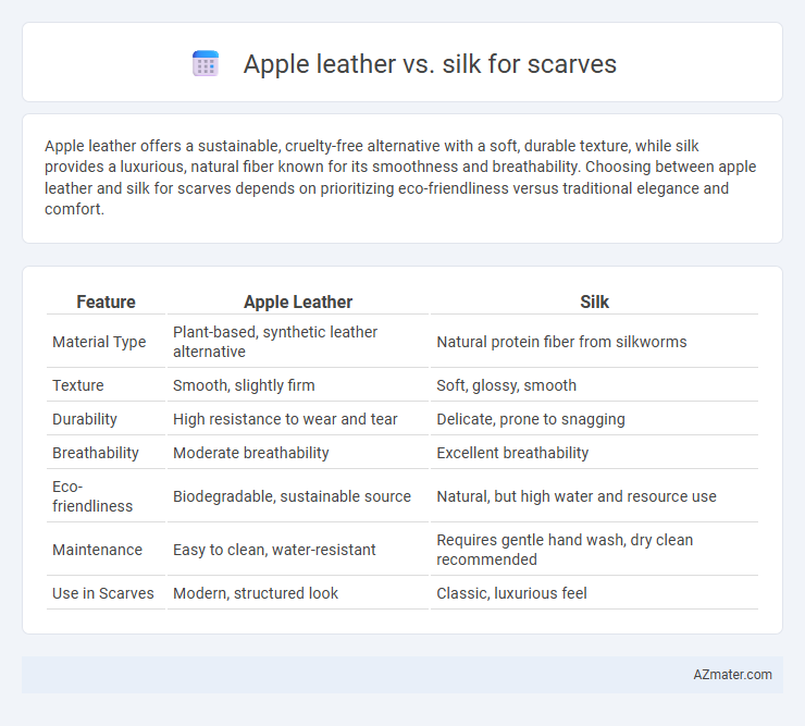 Apple leather vs. silk for scarves - What is The Difference?