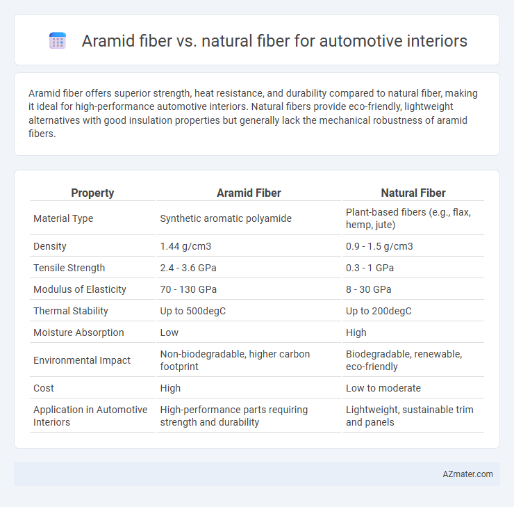 Aramid fiber vs. natural fiber for automotive interiors - What is The Difference?