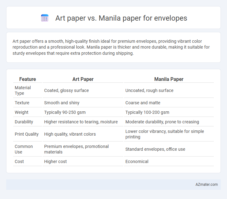 Art paper vs. Manila paper for envelopes - What is The Difference?