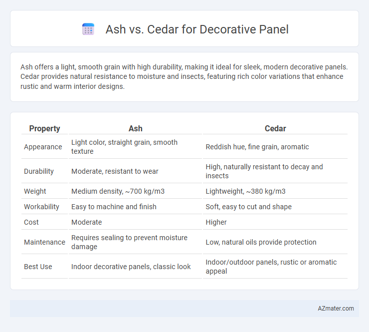 Ash vs. Cedar for Decorative Panel - What is The Difference?