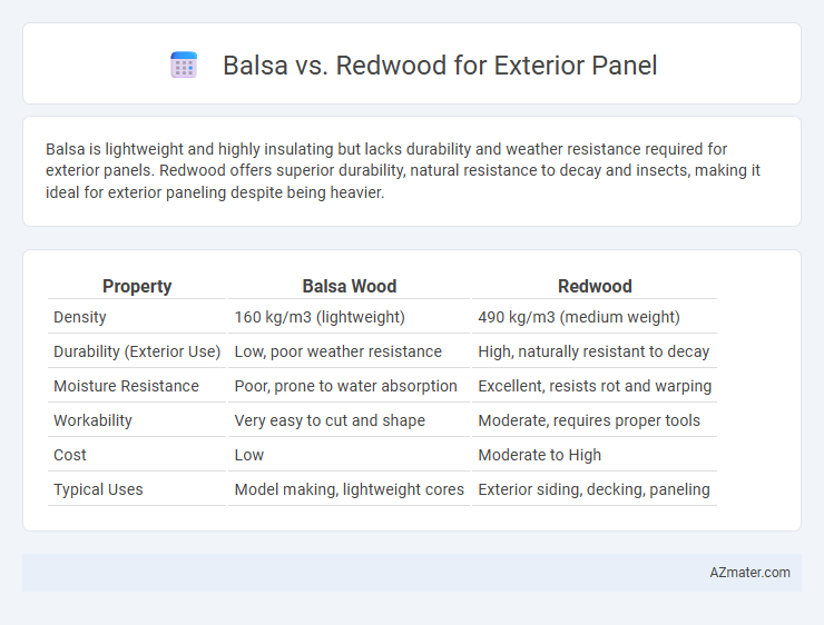 Balsa vs. Redwood for Exterior Panel - What is The Difference?