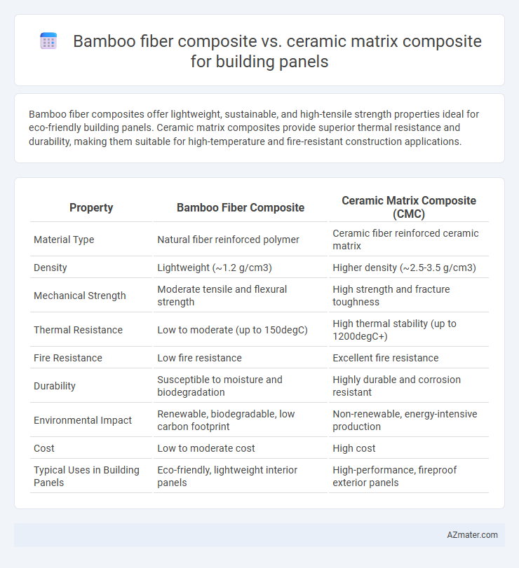 Bamboo fiber composite vs. ceramic matrix composite for building panels - What is The Difference?