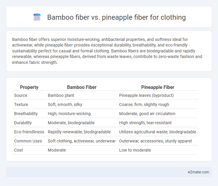 Bamboo fiber vs. pineapple fiber for clothing - What is The Difference?
