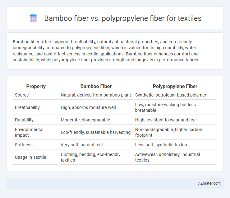 Bamboo fiber vs. polypropylene fiber for textiles - What is The Difference?