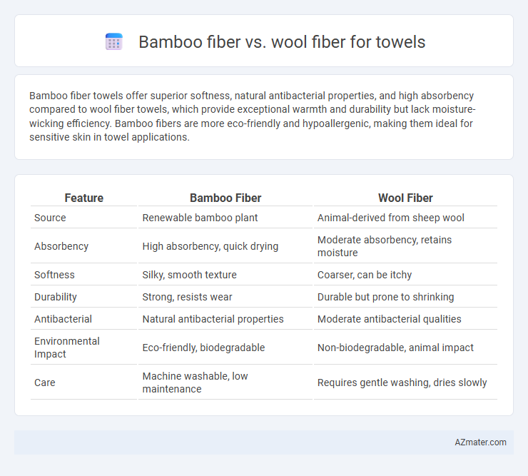 Bamboo fiber vs. wool fiber for towels - What is The Difference?