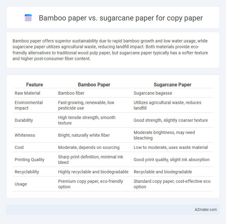 Bamboo paper vs. sugarcane paper for copy paper - What is The Difference?