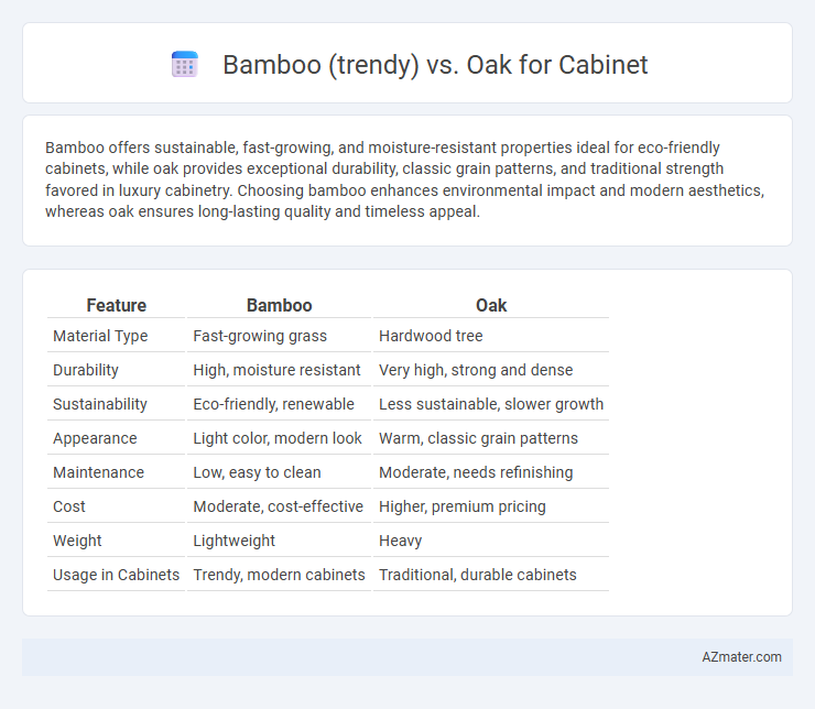 Bamboo (trendy) vs. Oak for Cabinet - What is The Difference?
