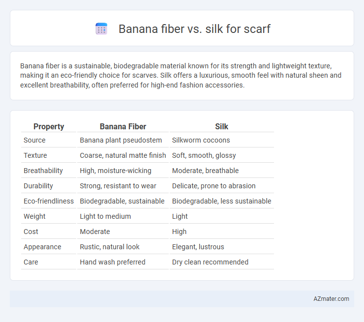 Banana fiber vs. silk for scarf - What is The Difference?