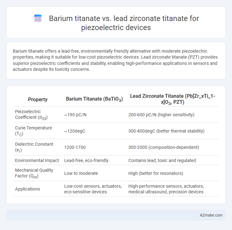 Barium titanate vs. lead zirconate titanate for piezoelectric devices - What is The Difference?