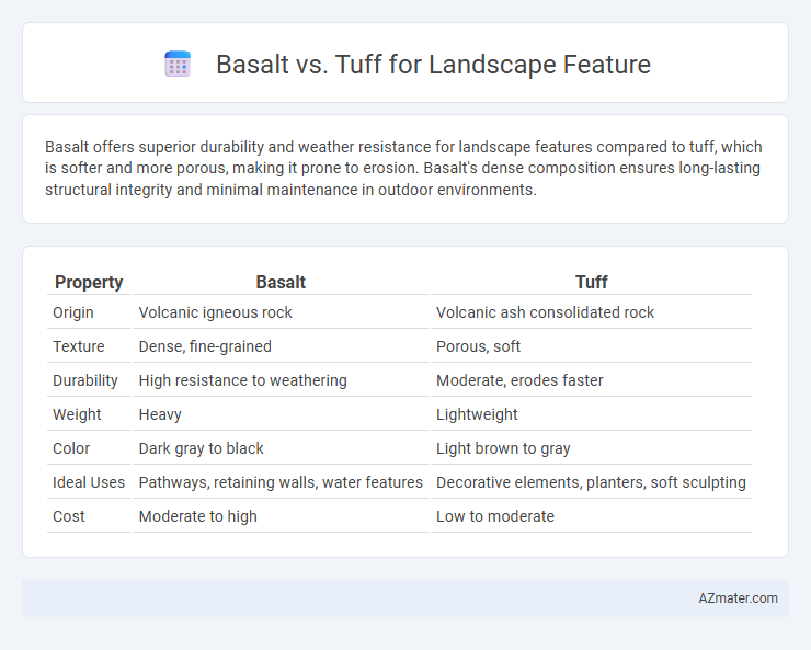 Basalt vs. Tuff for Landscape Feature - What is The Difference?