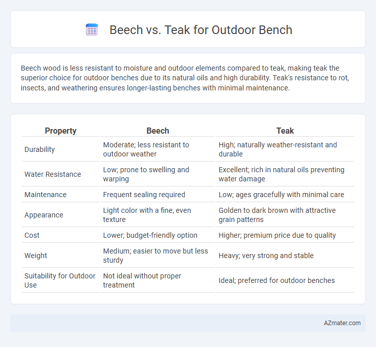 Beech vs. Teak for Outdoor Bench - What is The Difference?