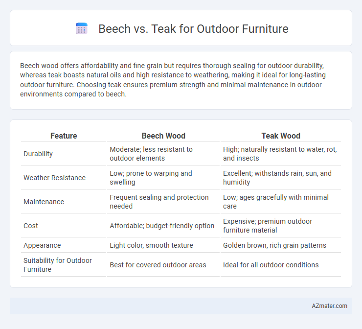 Beech vs. Teak for Outdoor Furniture - What is The Difference?