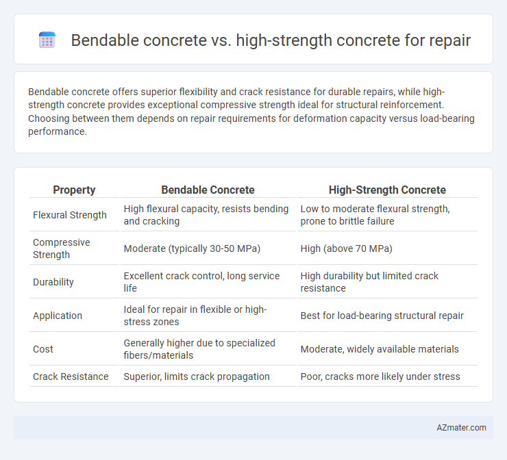 Bendable concrete vs. high-strength concrete for repair - What is The Difference?