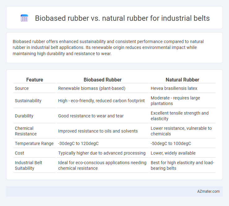 Biobased rubber vs. natural rubber for industrial belts - What is The Difference?