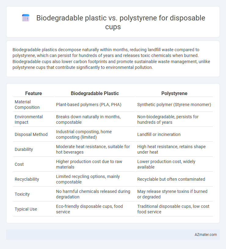 Biodegradable plastic vs. polystyrene for disposable cups - What is The Difference?