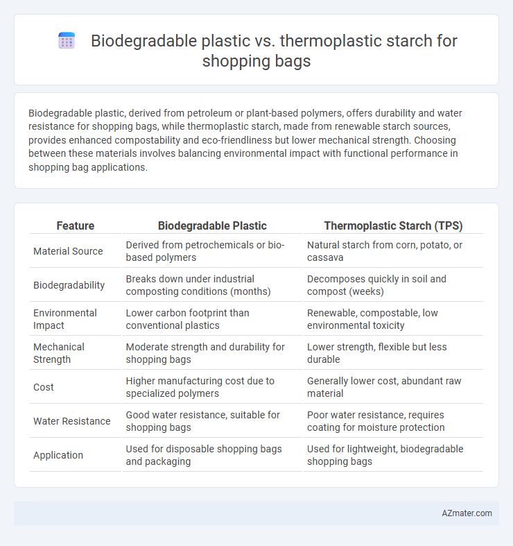 Biodegradable plastic vs. thermoplastic starch for shopping bags - What is The Difference?