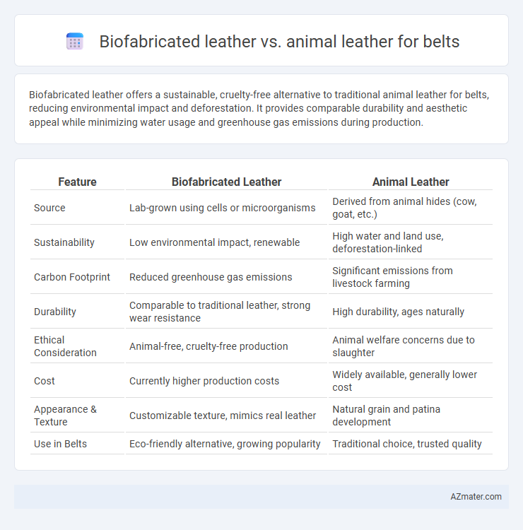 Biofabricated leather vs. animal leather for belts - What is The Difference?