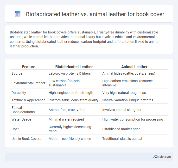 Biofabricated leather vs. animal leather for book cover - What is The Difference?