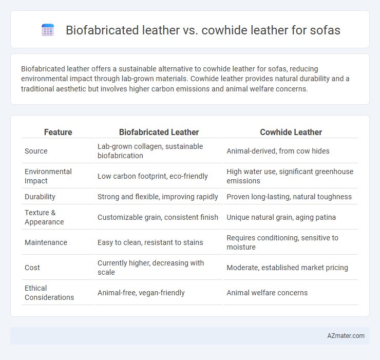 Biofabricated leather vs. cowhide leather for sofas - What is The Difference?