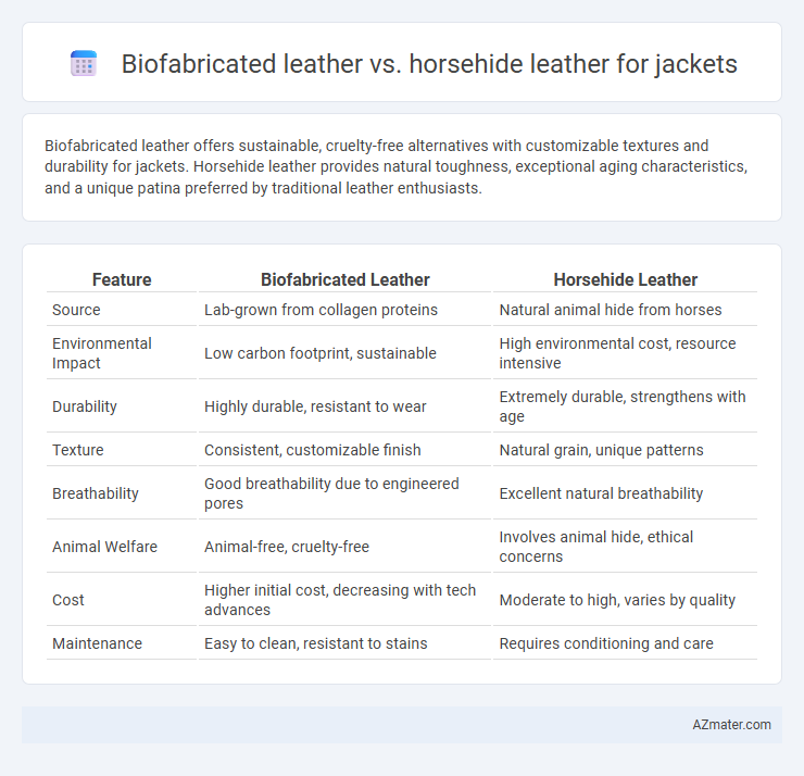 Biofabricated leather vs. horsehide leather for jackets - What is The Difference?