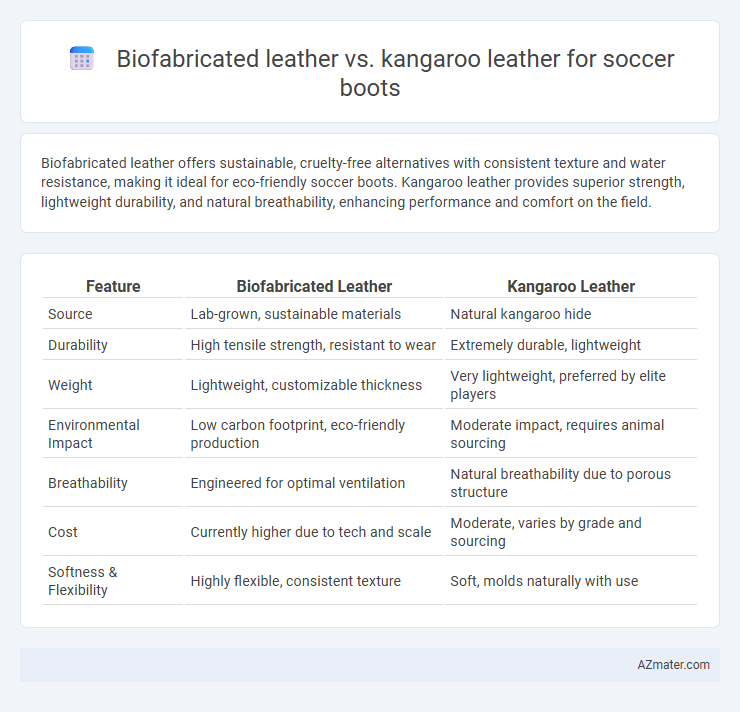 Biofabricated leather vs. kangaroo leather for soccer boots - What is The Difference?